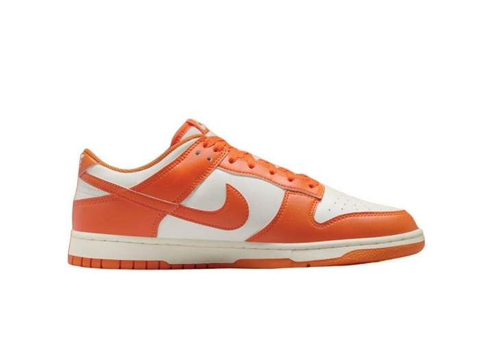 Nike Dunk Low «Syracuse»: Бело-оранжевые мужские кеды в университетском стиле — изображение 5