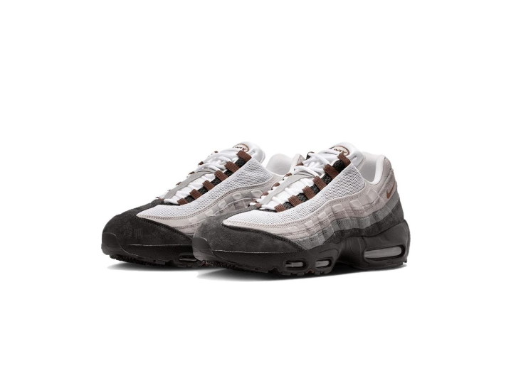 Nike Air Max 95: Чёрно-серые низкие беговые кроссовки для мужчин и женщин — изображение 5
