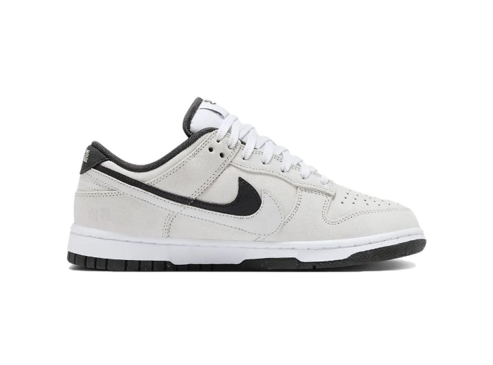 Nike Dunk Low "Double Swoosh" — женские кожаные кроссовки, White — изображение 4