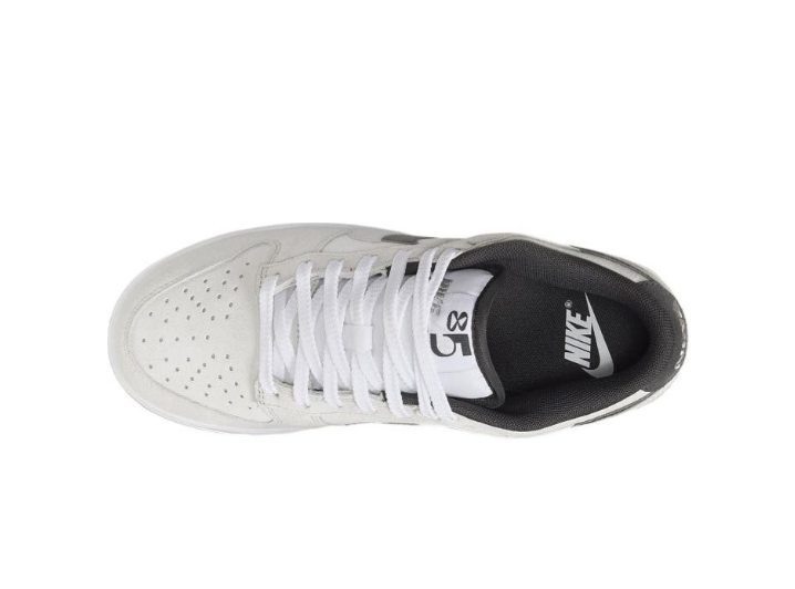 Nike Dunk Low "Double Swoosh" — женские кожаные кроссовки, White — изображение 5