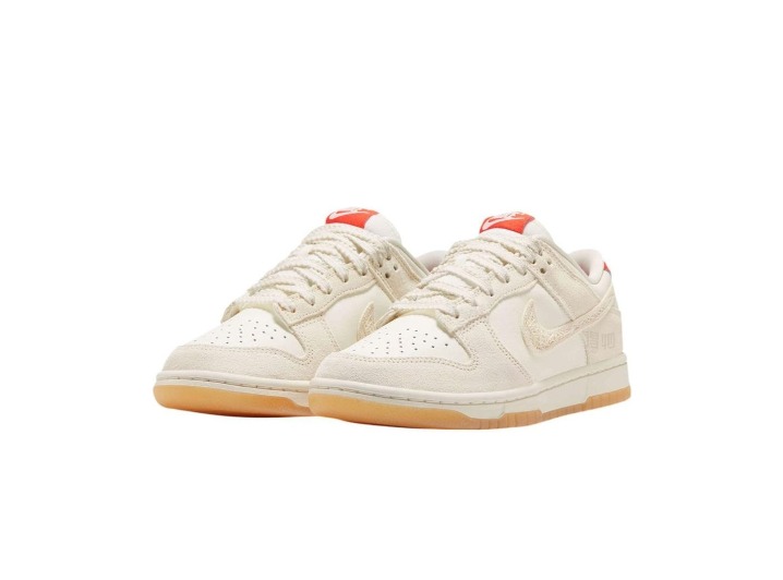Nike Dunk Low Friendship Knot: Женские низкие кеды в цвете Off-White — изображение 4