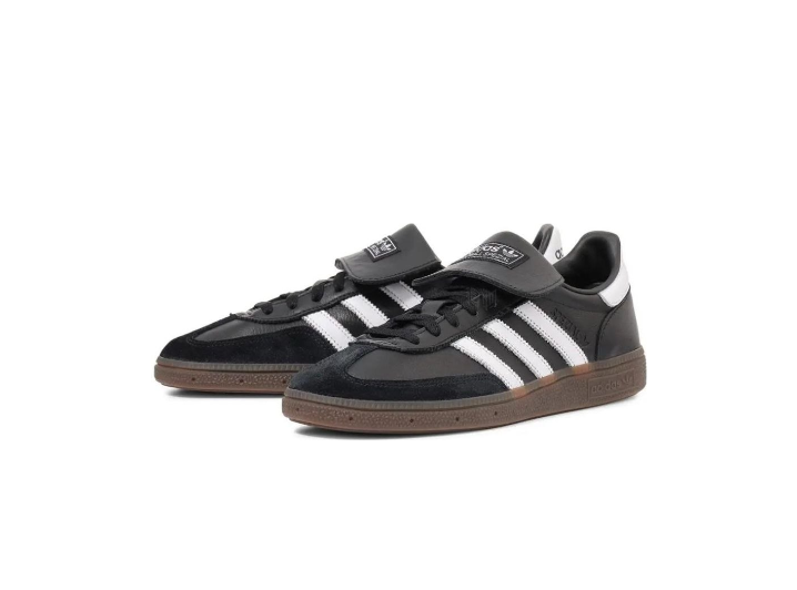 adidas Originals HANDBALL SPEZIAL Versatile Simple Low-Top Sneakers for Men, Black and White — изображение 4