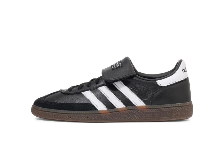 adidas Originals HANDBALL SPEZIAL Versatile Simple Low-Top Sneakers for Men, Black and White