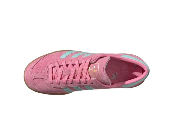 Аdidas Originals Hamburg W: Женские низкие кеды в розово-голубой гамме — изображение 3