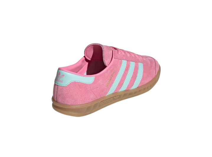 Аdidas Originals Hamburg W: Женские низкие кеды в розово-голубой гамме — изображение 4