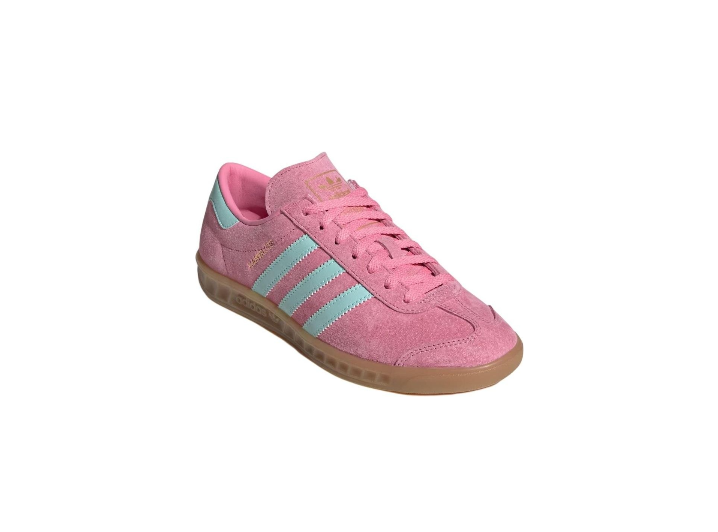 Аdidas Originals Hamburg W: Женские низкие кеды в розово-голубой гамме — изображение 5