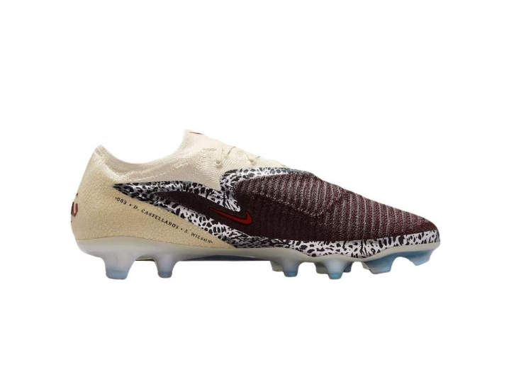 Nike Phantom 6 Elite — унисекс футбольные бутсы, Burgundy — изображение 5