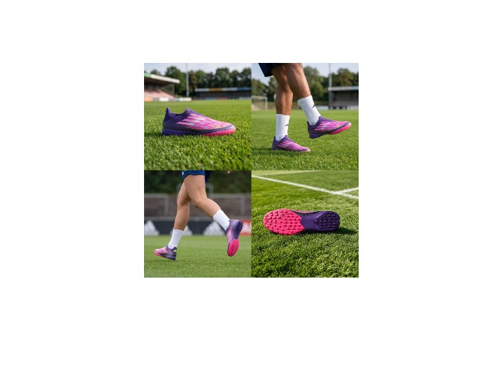 Аdidas F50 League: Футбольные бутсы в цвете Eggplant Purple — изображение 5