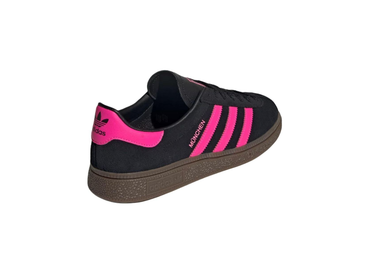 Аdidas Originals Munchen Stylish and Comfortable Sneakers, Unisex, Black/Pink Black powder — изображение 3