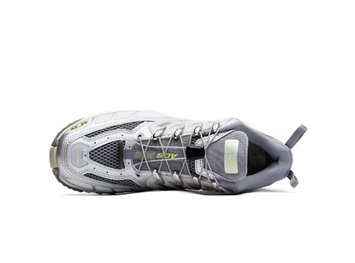 MM6 Maison Margiela x Salomon ACS Pro: Серые гибридные кроссовки на стыке спорта и авангарда — изображение 3