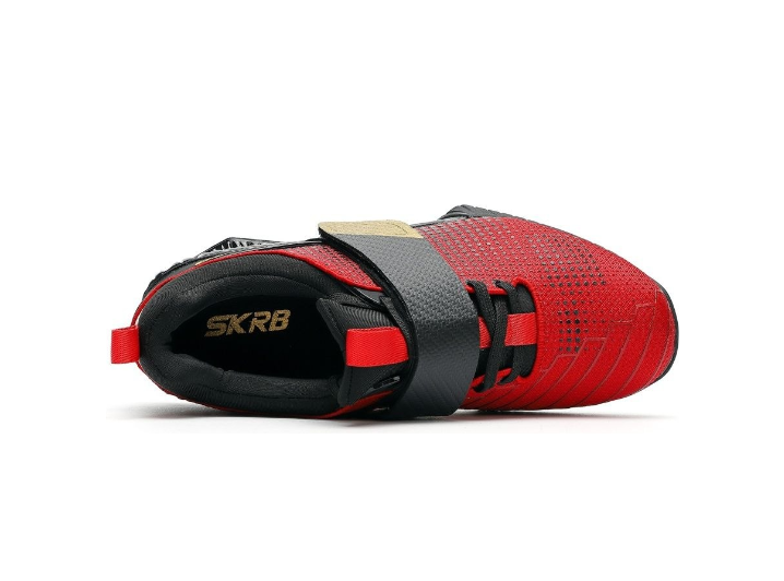 Cyclone Professional Weightlifting Squat & Deadlift Shoes: Non-slip, supportive, low-top training shoes, unisex Black/Red — изображение 5