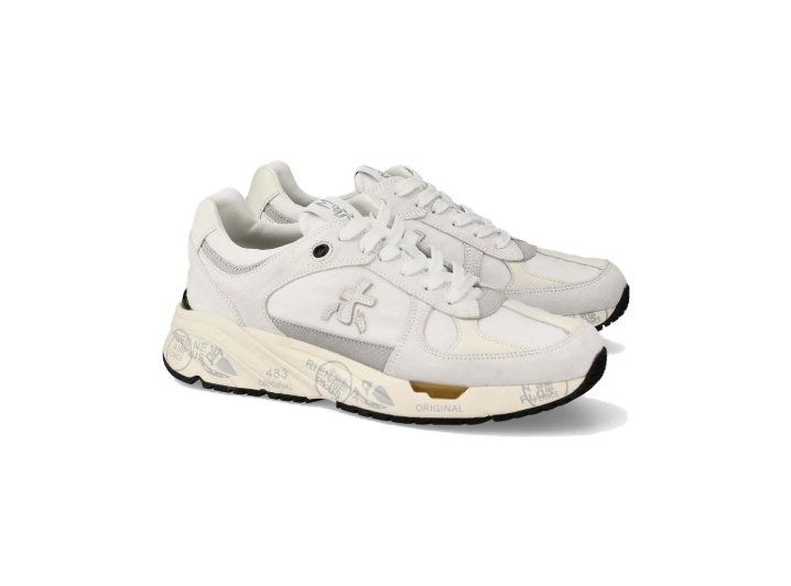 PREMIATA Mase — женские кроссовки из телячьей кожи и TPU, Grey — изображение 3
