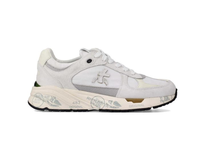 PREMIATA Mase — женские кроссовки из телячьей кожи и TPU, Grey — изображение 5