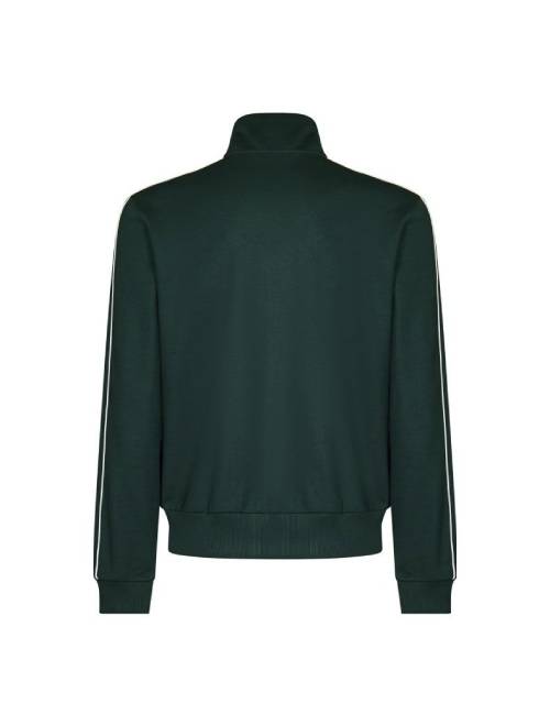 LACOSTE French Crocodile Animal Print Stand Collar Zipper Long Sleeve Jacket for Men, Green — изображение 3