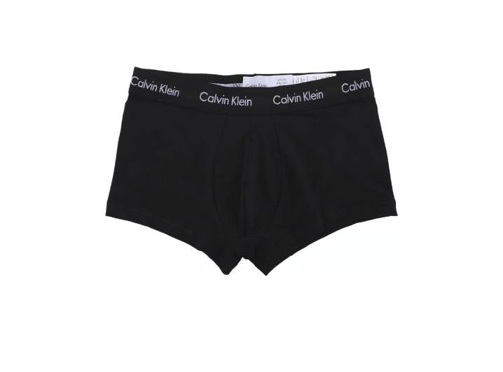 CALVIN KLEIN: Комфортное мужское бельё, комплект из 3 штук (чёрный, серый, принт) — изображение 3