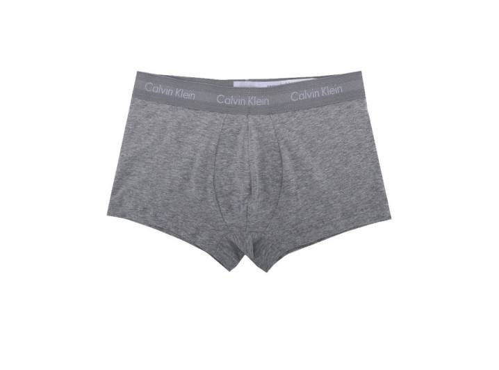 CALVIN KLEIN: Комфортное мужское бельё, комплект из 3 штук (чёрный, серый, принт) — изображение 5