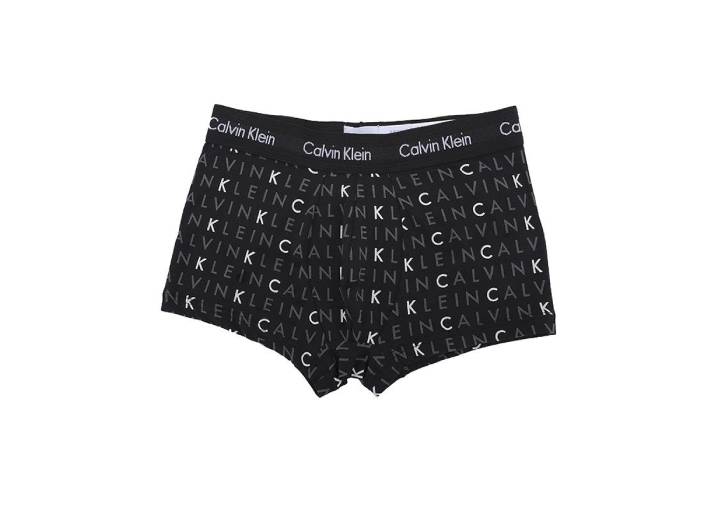 CALVIN KLEIN: Комфортное мужское бельё, комплект из 3 штук (чёрный, серый, принт) — изображение 6