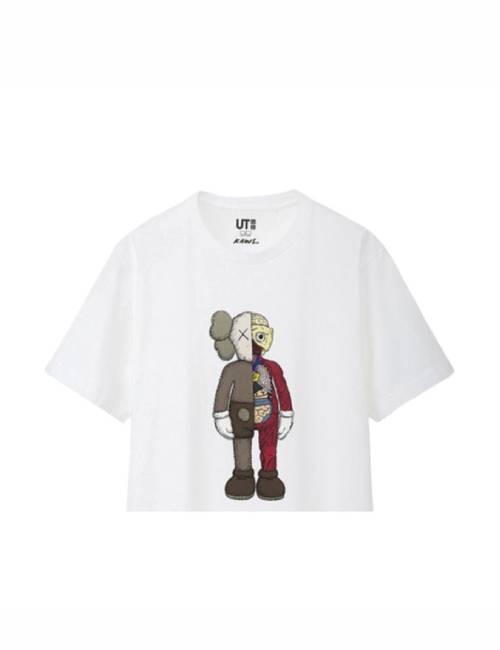 UNIQLO x KAWS Limited Edition Doll Print Short-Sleeve T-Shirt, Unisex, White — изображение 4