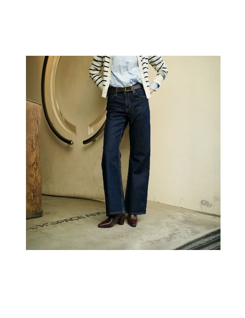 Levi's Middy Loose Boots: Женские джинсы клёш в тёмно-синем цвете — изображение 5