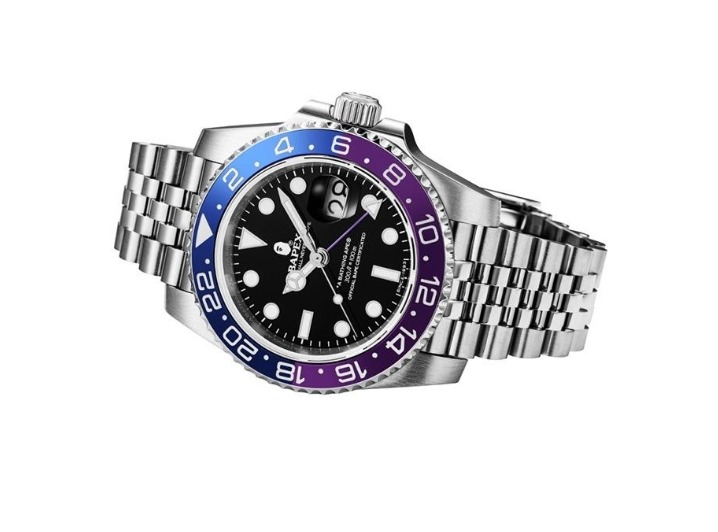 A BATHING APE TYPE 2 BAPEX: Сине-фиолетовые часы с кварцевым механизмом — изображение 2