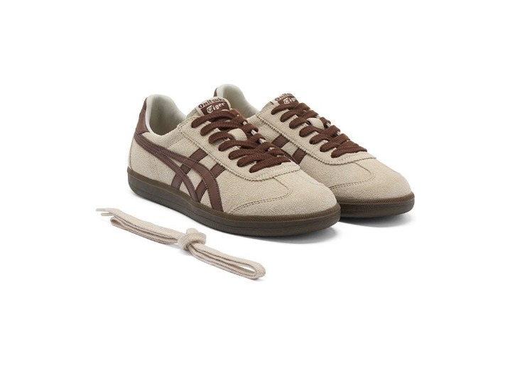Onitsuka Tiger Tokuten Retro Versatile Comfortable Durable Low-Top Casual Shoes Unisex Off-white/brown — изображение 3