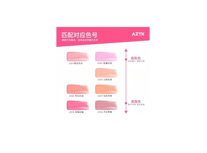 AZTK Frozen Color Blush: Жидкие румяна-крем в оттенке JC04 Fig Coffee — изображение 3
