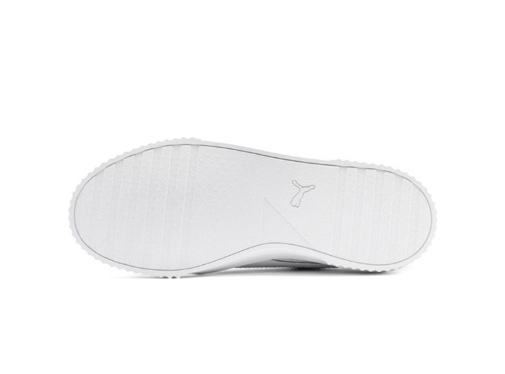 PUMA Carina Lux Women's Casual Minimalist Low-Top Sneakers in White, Made of Cowhide and Leather — изображение 4