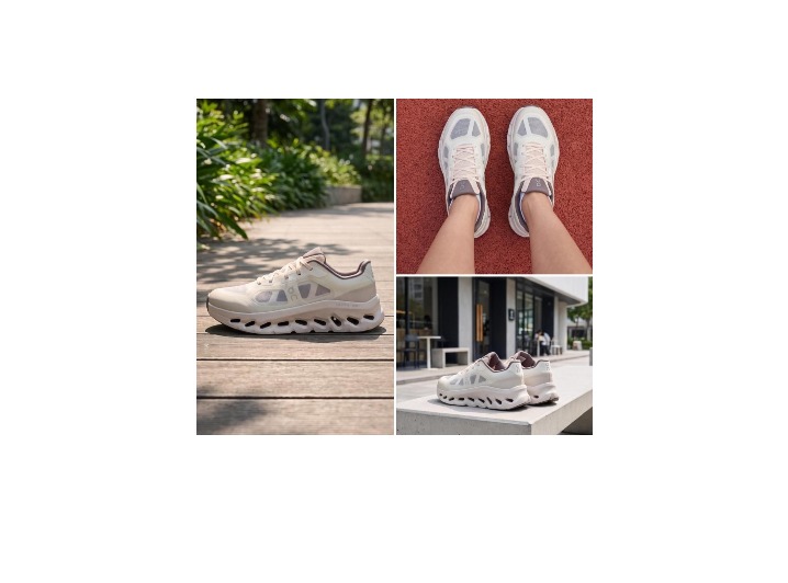 Onrun Cloudtilt Remix Comfortable, Soft, Supportive Casual Running Shoes, Women's, Beige — изображение 7