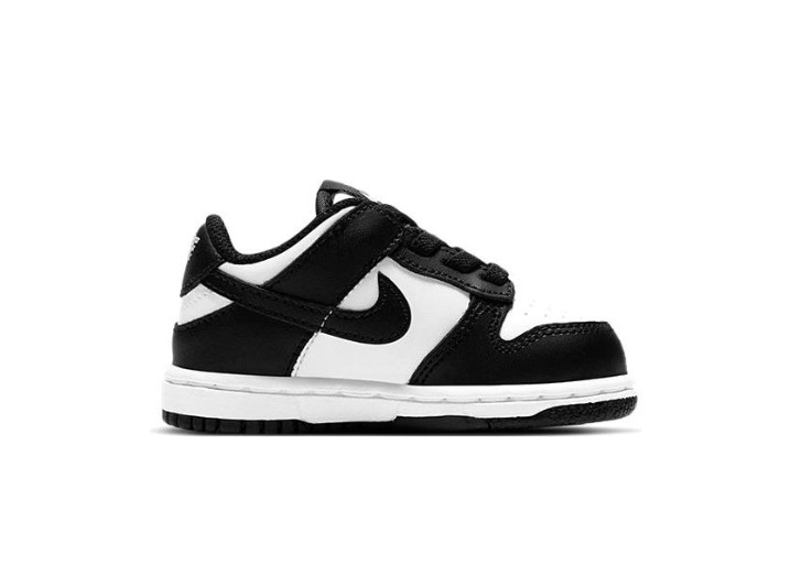Nike Dunk: Детские низкие кеды в чёрно-белом цвете — изображение 3
