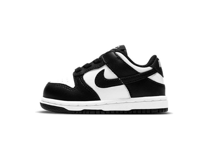 Nike Dunk: Детские низкие кеды в чёрно-белом цвете