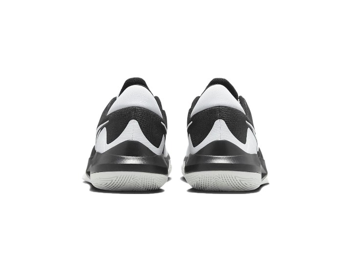 Nike Precision 6 Round Toe Lace-up Durable Low-Top Basketball Shoes Men's Black and White — изображение 2