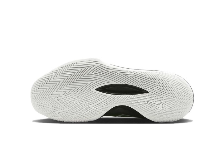 Nike Precision 6 Round Toe Lace-up Durable Low-Top Basketball Shoes Men's Black and White — изображение 6