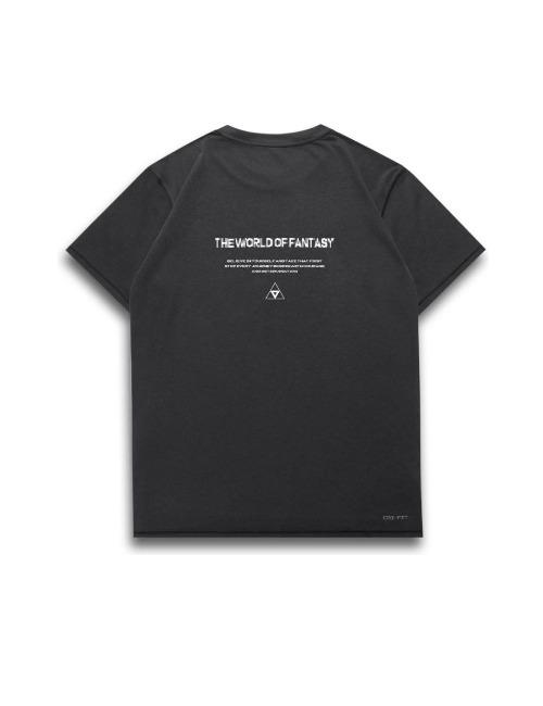Jordan Dri-FIT: Чёрная футболка с логотипом-котом — изображение 4