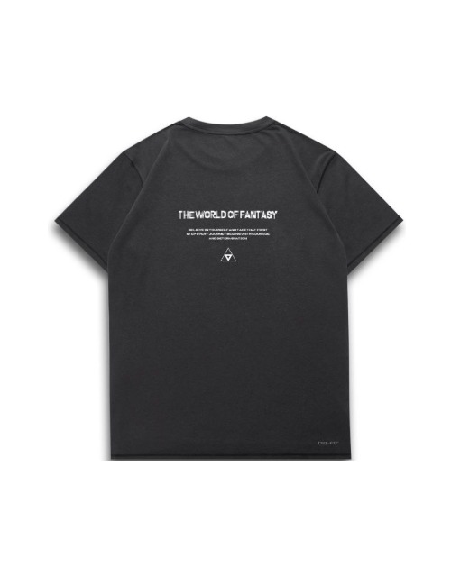 Jordan Dri-FIT: Чёрная футболка с логотипом-котом — изображение 5