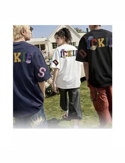 Dickies: Чёрная футболка с 3D-объёмной вышивкой — изображение 5