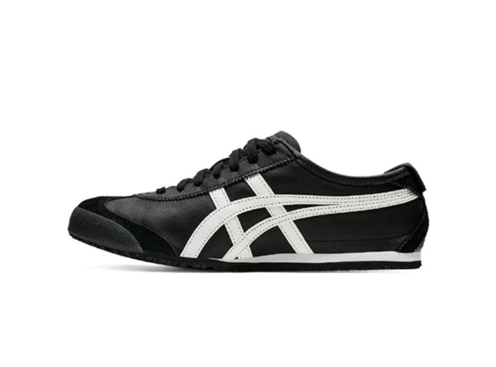 Onitsuka Tiger MEXICO 66 Classic Low-Top Casual Shoes, Unisex, White/Black