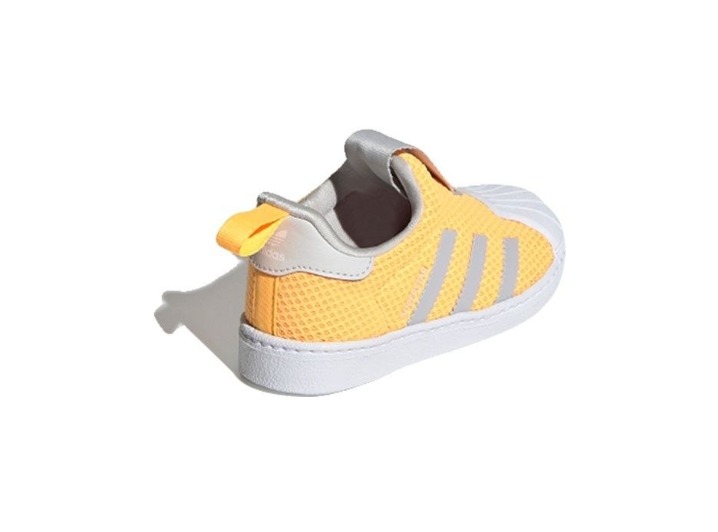 adidas Originals SUPERSTAR 360 Durable Low-Top Toddler Shoes, Orange/Grey, for Infants and Toddlers — изображение 6