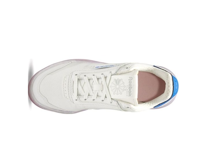 Reebok Club C Legacy: Женские низкие кроссовки в бело-синем цвете — изображение 2