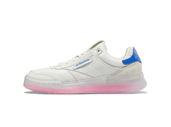 Reebok Club C Legacy: Женские низкие кроссовки в бело-синем цвете
