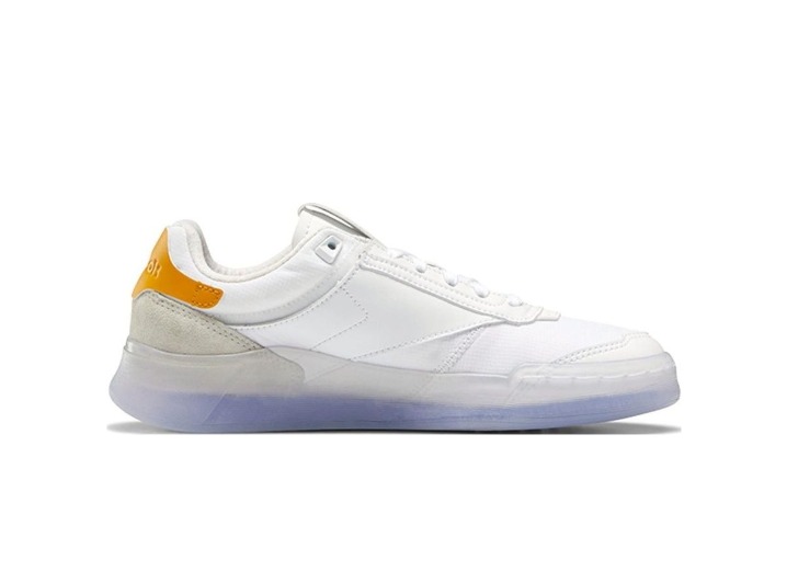 Reebok Club C Legacy: Женские низкие кроссовки в бело-жёлтом цвете — изображение 5