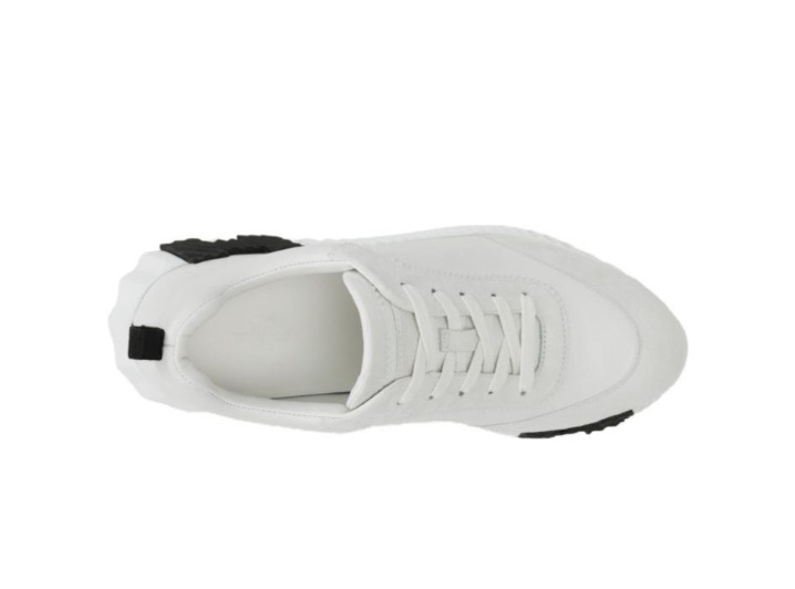 Hermes Bouncing Calfskin Round Toe Lace-up Low-top Casual Shoes for Men, White White, no original shoe box — изображение 4