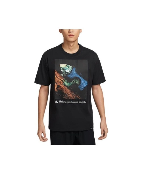 Nike ACG DRI-FIT SS25: Мужская чёрная футболка свободного кроя — изображение 4