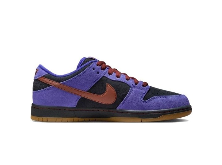 Nike Dunk SB Pro: Унисекс-кроссовки в фиолетово-чёрном цвете — изображение 4