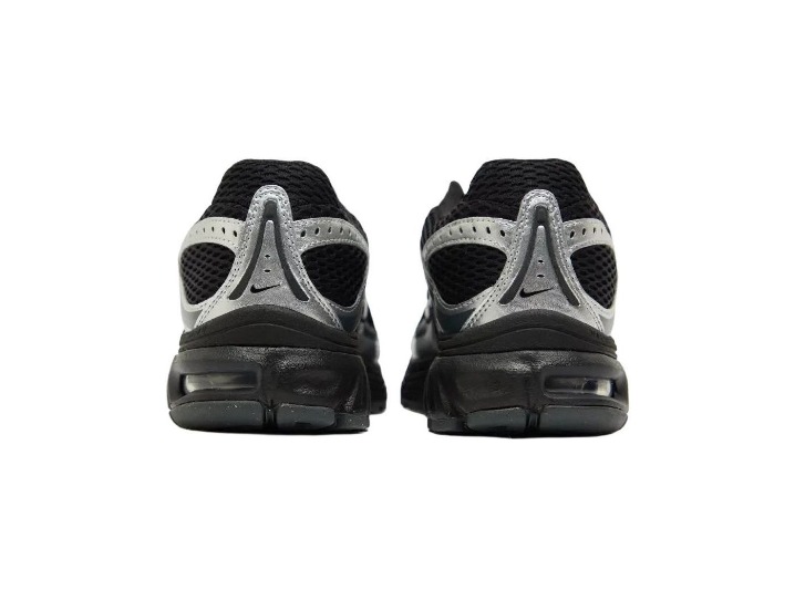 Nike Air Max Moto 2K Comfortable Fabric Low-Top Casual Shoes for Women, Black and Silver — изображение 2
