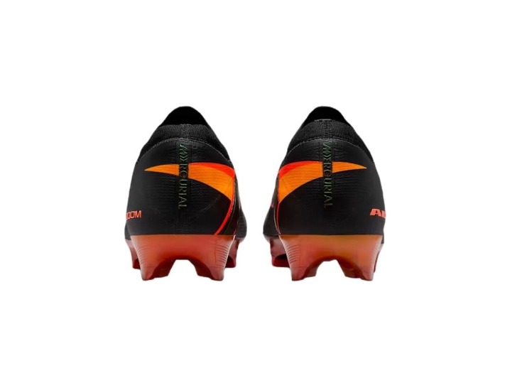 Nike Mercurial Vapor 16 Elite LV8 Top-of-the-line Comfort FG (Gum Studs) Support and Rebound Soccer Boots, Unisex, Black/Orange — изображение 3