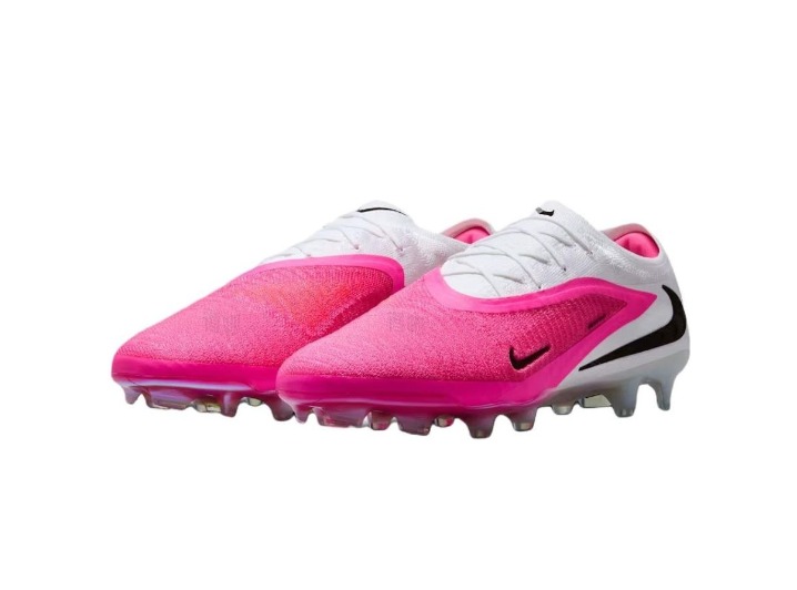 Nike Phantom 6 Elite: Унисекс-футбольные бутсы в розово-белом цвете — изображение 4