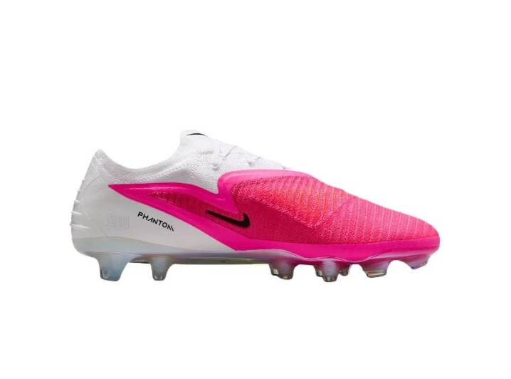 Nike Phantom 6 Elite: Унисекс-футбольные бутсы в розово-белом цвете — изображение 6