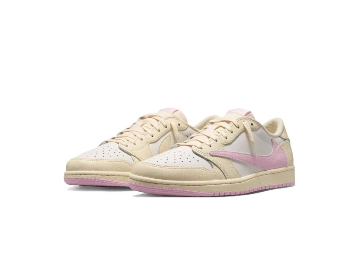 Jordan x Travis Scott: Низкие кроссовки в розовом цвете — изображение 5
