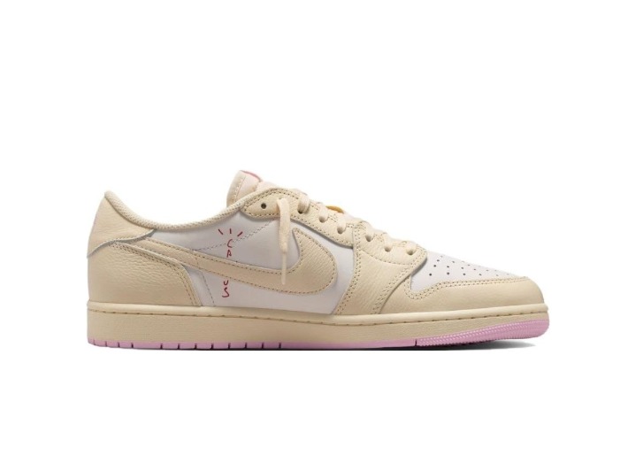 Jordan x Travis Scott: Низкие кроссовки в розовом цвете — изображение 6