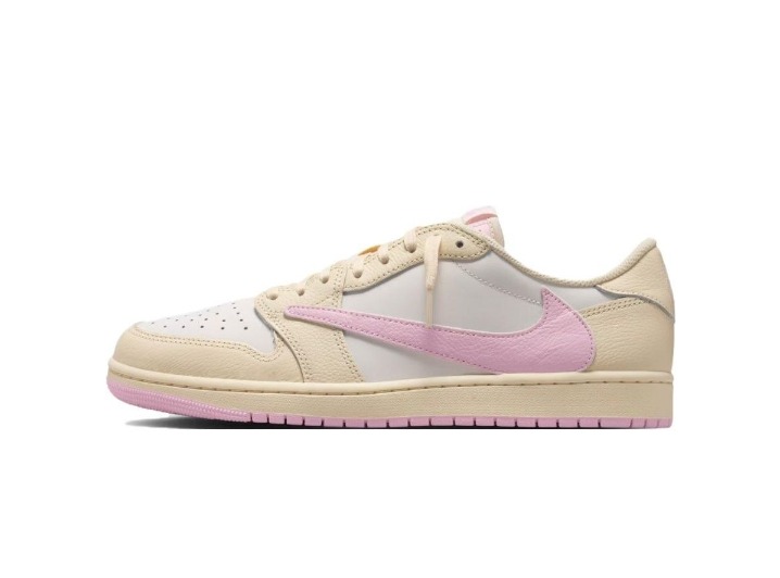 Jordan x Travis Scott: Низкие кроссовки в розовом цвете